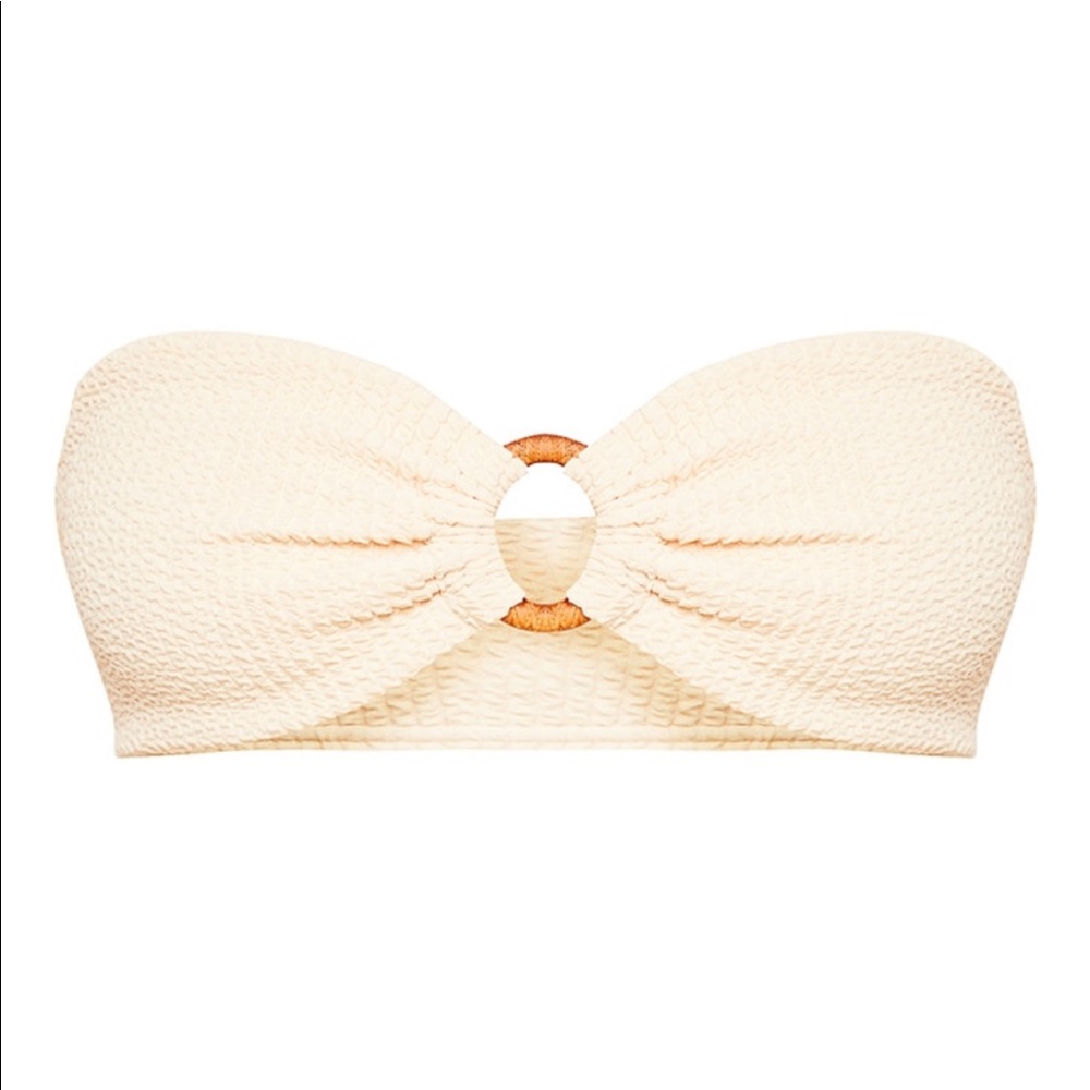 Sand Crinkle Bikini Top
